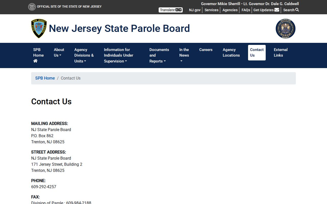 New Jersey parole verification contacts for Cape May County supervision